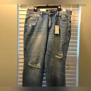NWT Judy Blue Size 18W Distressed Blue Jeans